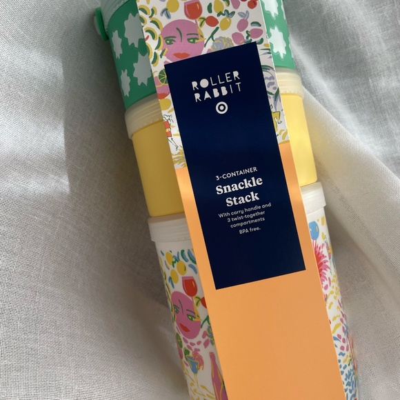 Vacation Stackable Snacklebox Yellow/Green - Roller Rabbit x Target - Picture 3 of 3